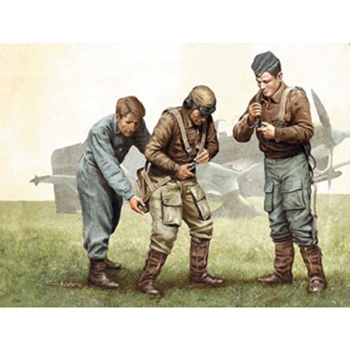 MASTER BOX 1/32 figure İkinci Dünya Savaşı  Alman Hava Kuvvetleri Pilotları